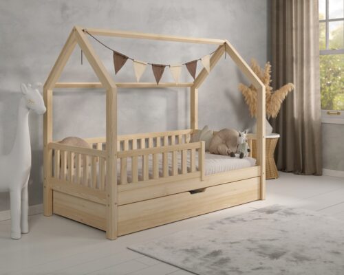 10101-1_01_lozko_dzieciece_pino_z_szuflada Kinderbett PINO mit Schublade (Schnellversand48) aus Holz