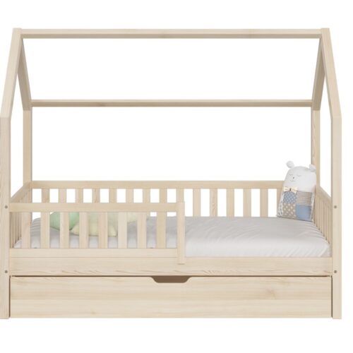 Stabiles Kinderbett PINO mit Schublade (Schnellversand48) für Kinder