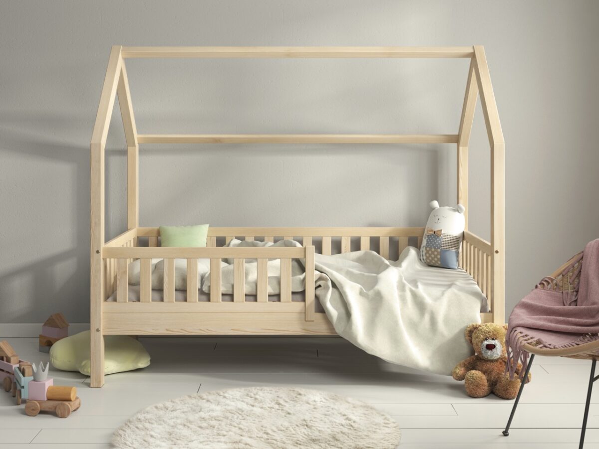 Hochwertiges Kinderbett PINO (Schnellversand48) aus Massivholz