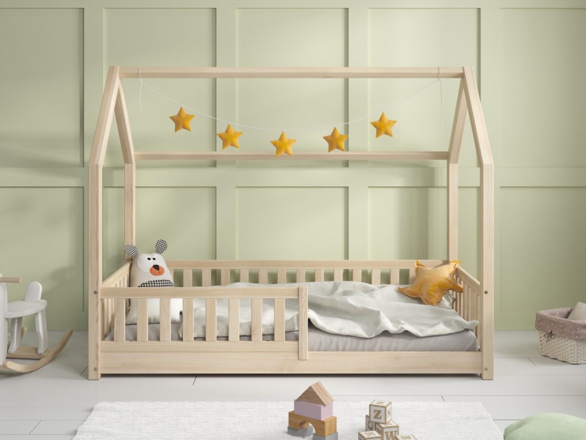 Hochwertiges Kinderbett PINO mini (Schnellversand48) aus Massivholz