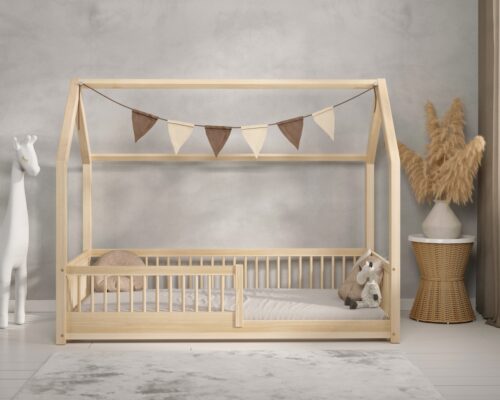 Hochwertiges Kinderbett OLMO mini (Schnellversand48) aus Massivholz