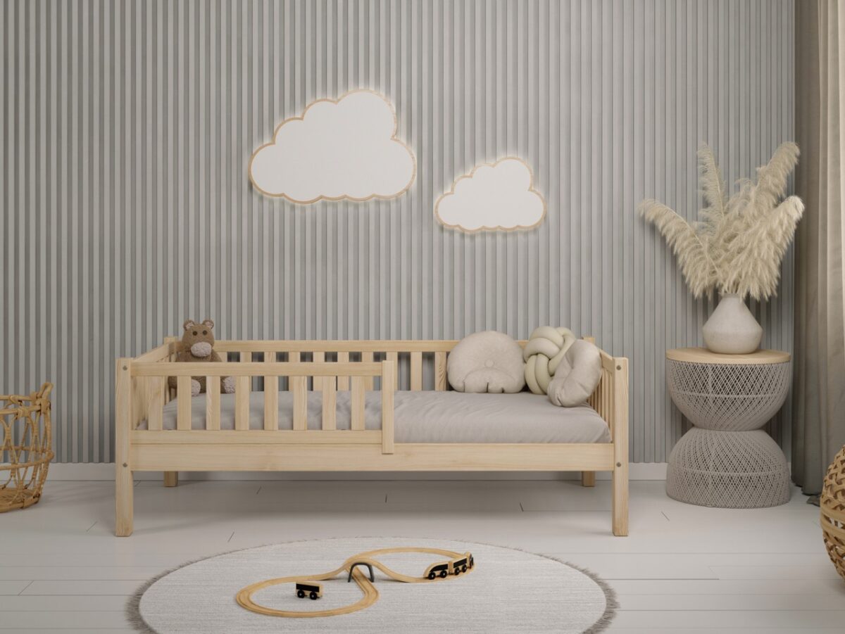 50101_02 Hochwertiges Kinderbett ABETE (Schnellversand48) aus Massivholz