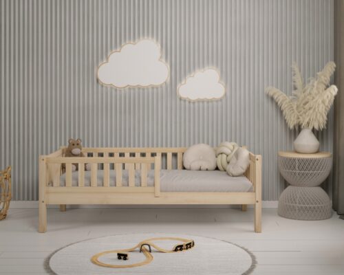 Hochwertiges Kinderbett ABETE (Schnellversand48) aus Massivholz