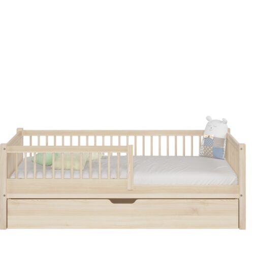 Stabiles Kinderbett SALICE mit Schublade (Schnellversand48) für Kinder