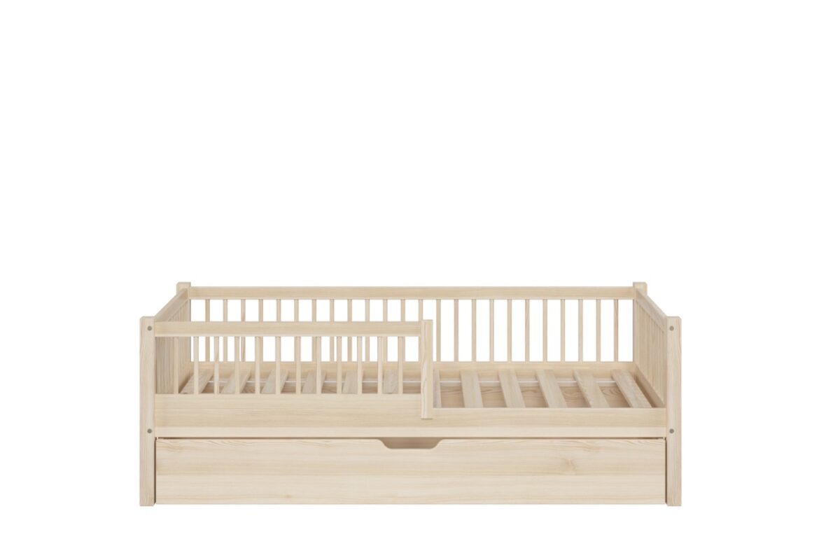 Kinderbett SALICE mit Schublade (Schnellversand48) – schlichtes Design aus Holz