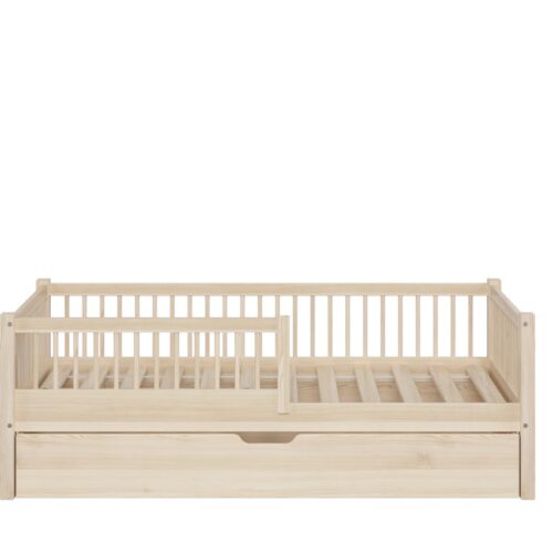 Kinderbett SALICE mit Schublade (Schnellversand48) – schlichtes Design aus Holz