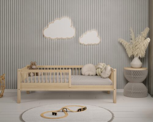 Hochwertiges Kinderbett SALICE (Schnellversand48) aus Massivholz