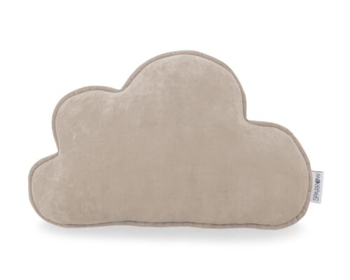 chmurka sparrow cappuccino Wolken Kissen 40×30 cm aus Holz