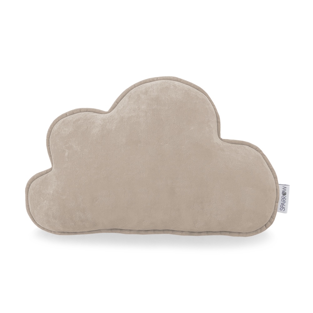 chmurka sparrow cappuccino Wolken Kissen 40×30 cm aus Holz
