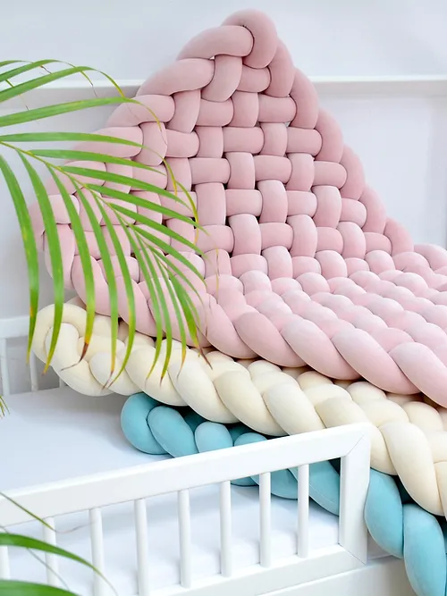 mata_sensoryczna _ lupinno Velvet geflochtene Spielmatte / Matratze / Playmat – schlichtes Design aus Holz