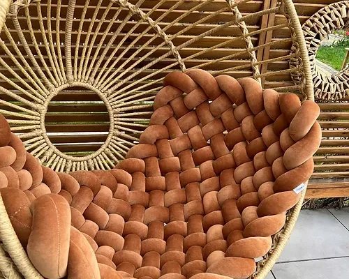 Hochwertiges Velvet geflochtene Spielmatte / Matratze / Playmat aus Massivholz