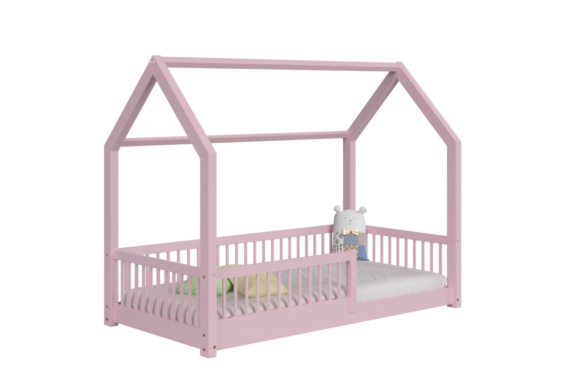 packshot w10 mat_1_rozowy Kinderbett OLMO mini (Schnellversand48) – schlichtes Design aus Holz