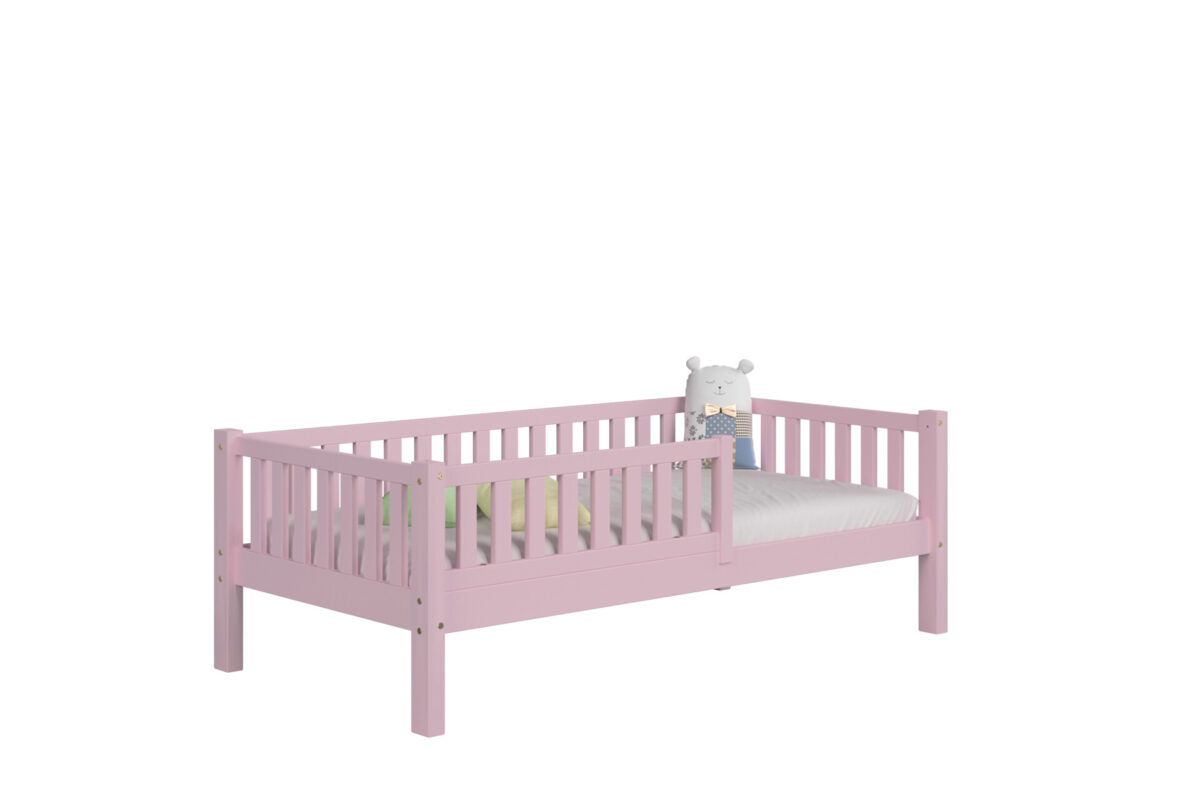 packshot w16 mat_1_rozowy Kinderbett ABETE (Schnellversand48) aus Holz für ein gemütliches Kinderzimmer