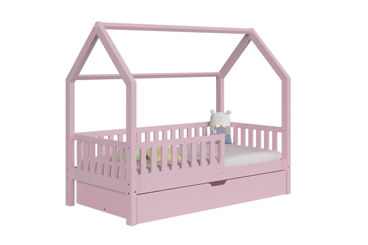 Kinderbett PINO mit Schublade aus Holz für ein gemütliches Kinderzimmer