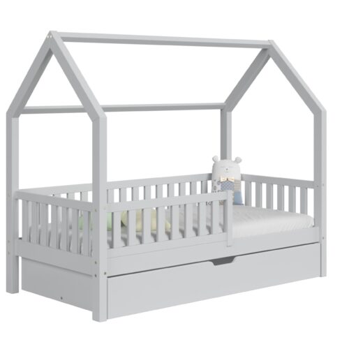 Kinderbett PINO mit Schublade aus Holz