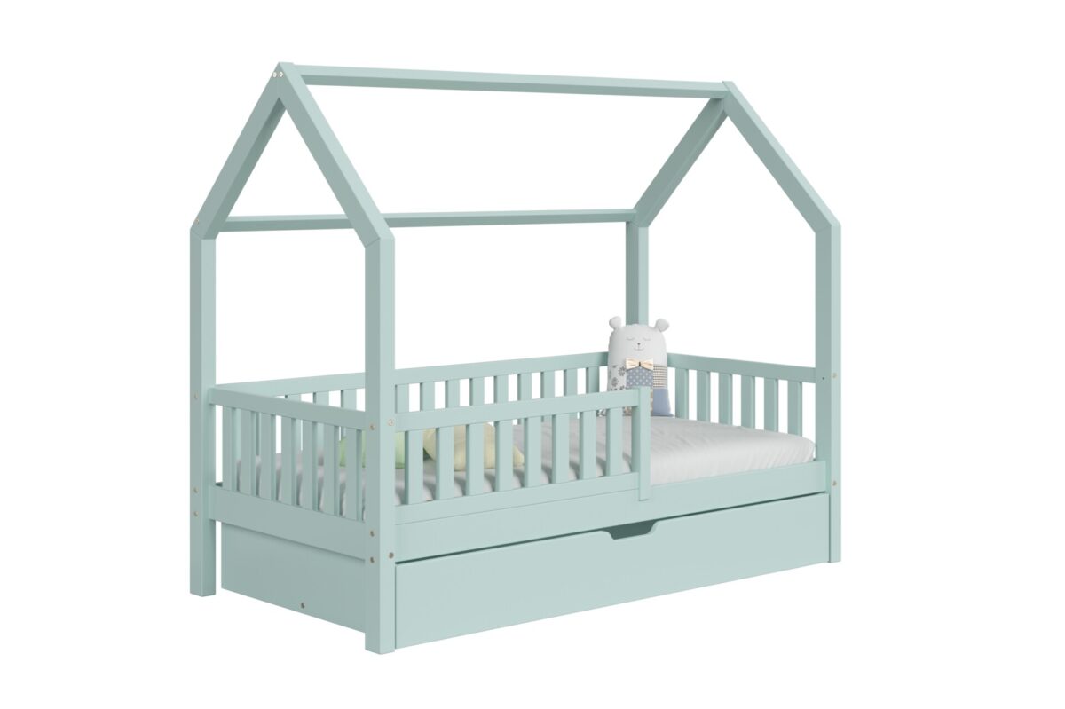 Kinderbett PINO mit Schublade – robust und langlebig