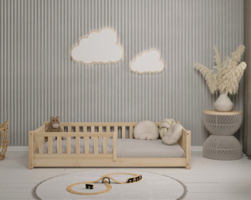 Hochwertiges Kinderbett ABETE mini (Schnellversand48) aus Massivholz