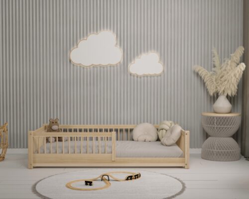 Hochwertiges Kinderbett SALICE mini (Schnellversand48) aus Massivholz