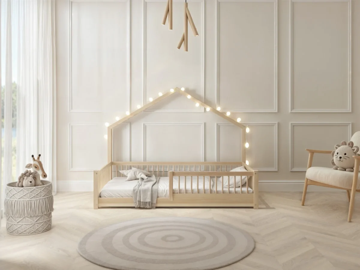 Hochwertiges Kinderbett FAGGIO mini (Schnellversand48) aus Massivholz