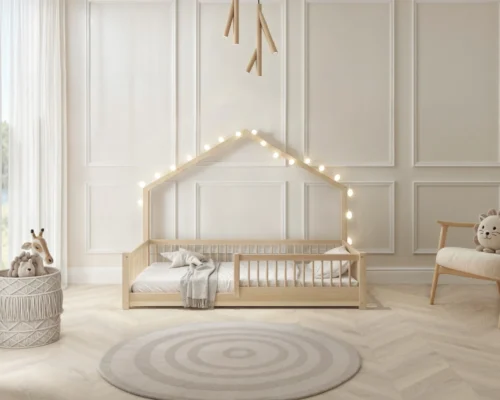 Hochwertiges Kinderbett FAGGIO mini (Schnellversand48) aus Massivholz