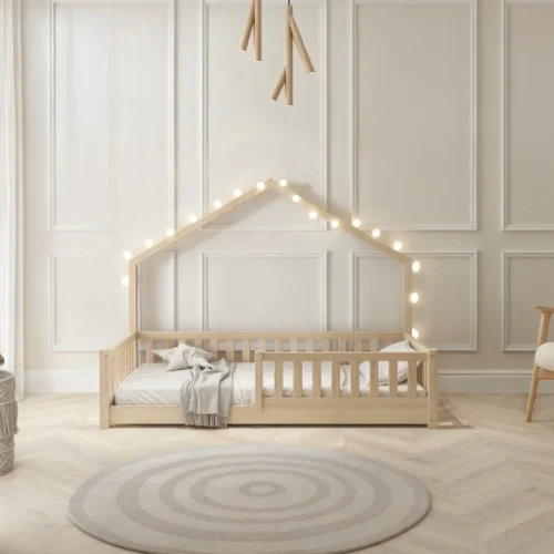 Hochwertiges Kinderbett ACERO mini (Schnellversand48) aus Massivholz