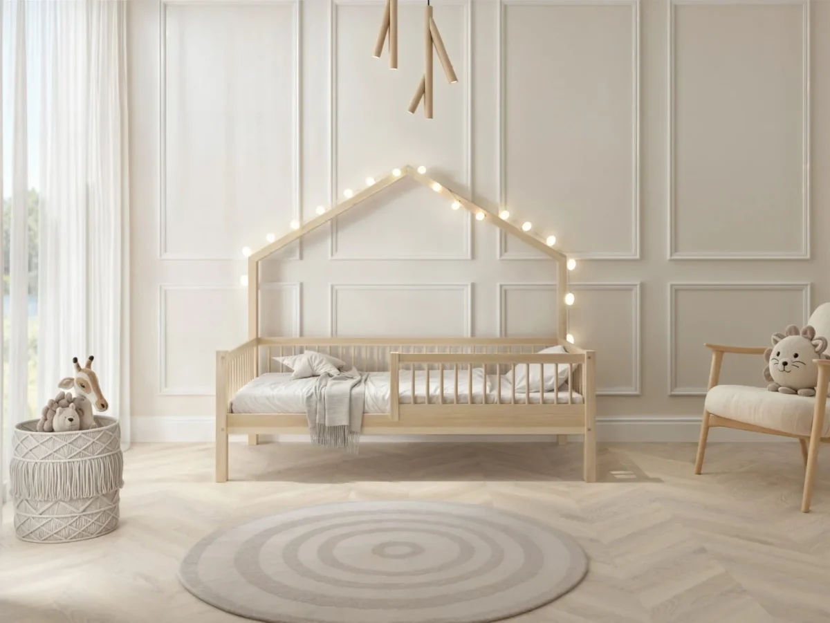 Hochwertiges Kinderbett FAGGIO (Schnellversand48) aus Massivholz