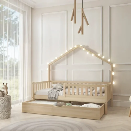 Modernes Kinderbett ACERO mit Schublade für Kinderzimmer