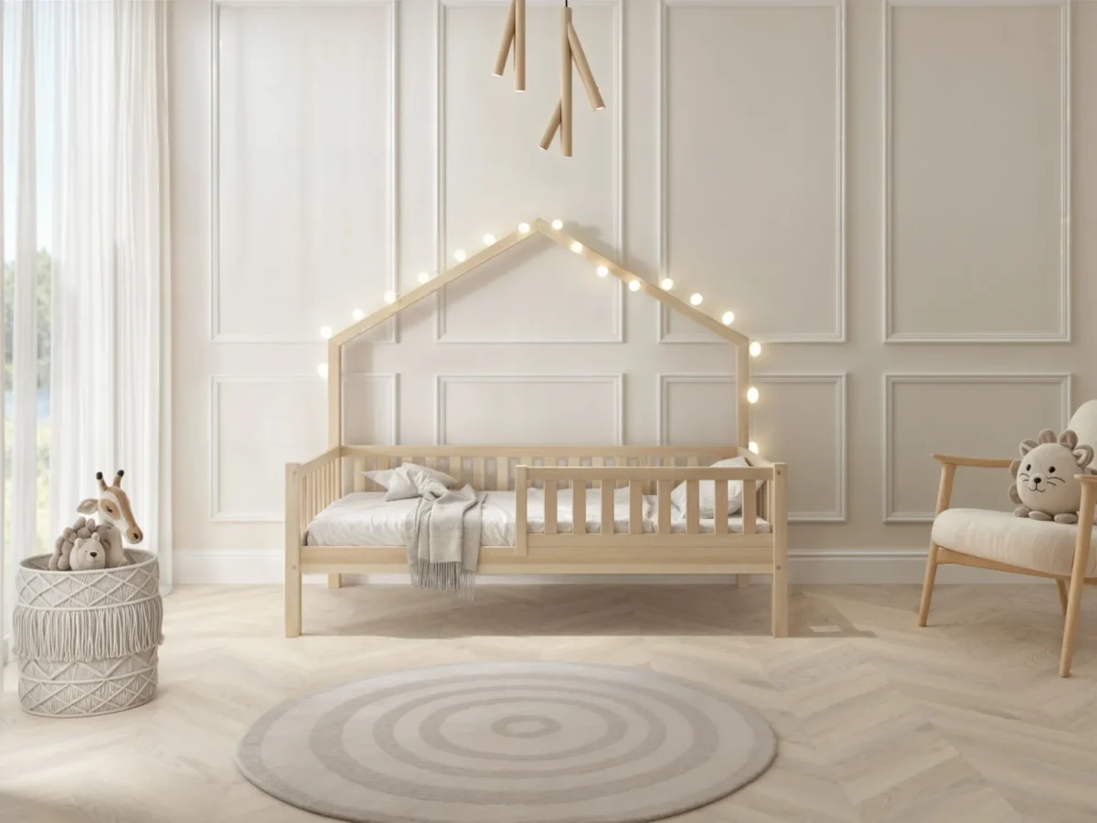 DL-WY_SZT_wprost_1 Hochwertiges Kinderbett ACERO (Schnellversand48) aus Massivholz