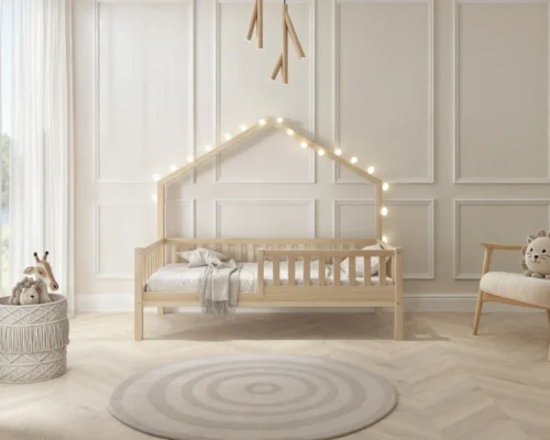 Hochwertiges Kinderbett ACERO (Schnellversand48) aus Massivholz
