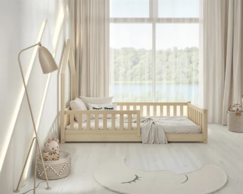 Hochwertiges Kinderbett PERO mini (Schnellversand48) aus Massivholz