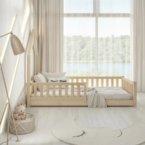 Hochwertiges Kinderbett PERO mini (Schnellversand48) aus Massivholz