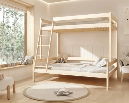 Etagenbett für Kinder FAMILIEN aus Holz