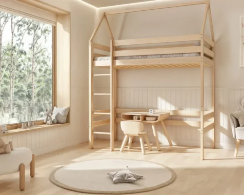 Etagenbett für Kinder ISOTTA aus Holz