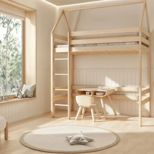 Etagenbett für Kinder ISOTTA aus Holz