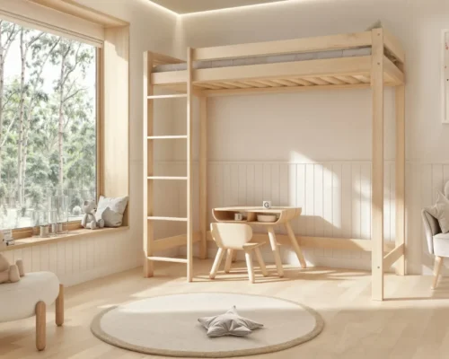 Etagenbett für Kinder AVELA 180cm aus Holz