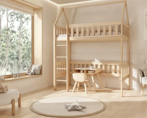 Etagenbett für Kinder LUCIA aus Holz