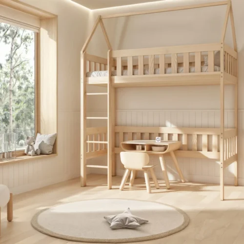Etagenbett für Kinder LUCIA aus Holz