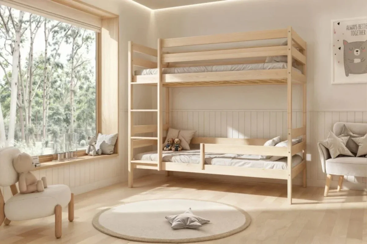 Etagenbett für Kinder Seri Lux aus Holz