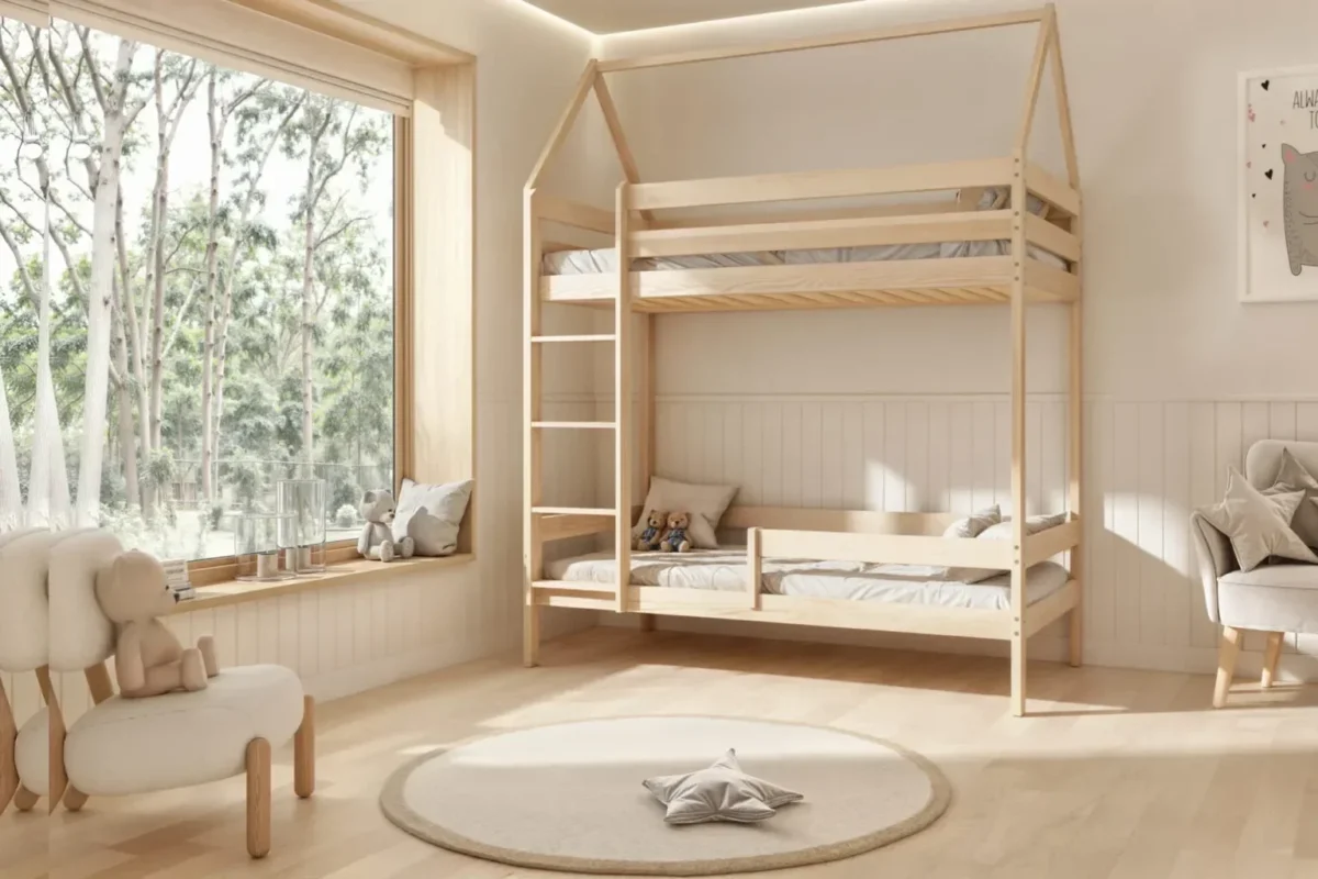 Etagenbett für Kinder ULMI aus Holz