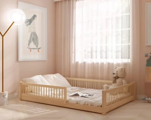 00001salicexl Kinder Bodenbett SALICE XL aus Holz