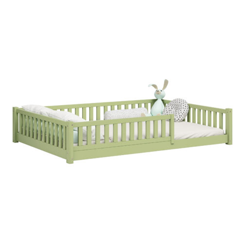 Kinder Bodenbett ABETE XL – schlichtes Design aus Holz