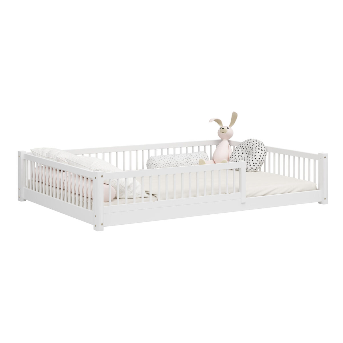 Kinder Bodenbett SALICE XL – schlichtes Design aus Holz