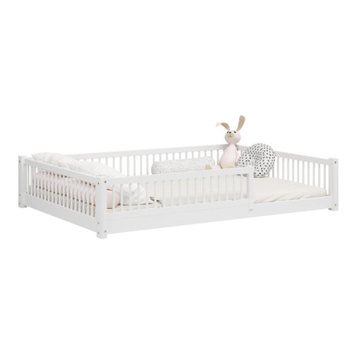 Kinder Bodenbett SALICE XL – schlichtes Design aus Holz