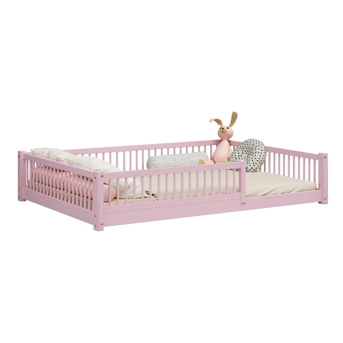 Kinder Bodenbett SALICE XL aus Holz für ein gemütliches Kinderzimmer