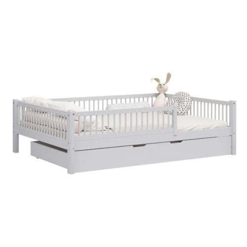 140-wysoki-szczebelki_szu_2_sz Kinderbett SALICE XL mit Schublade – schlichtes Design aus Holz