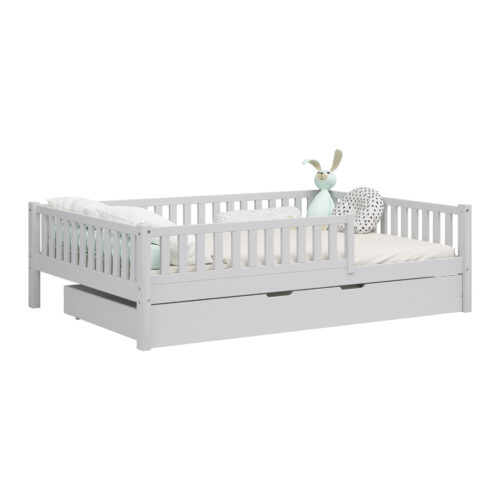 140-wysoki-sztachetki_szu_2_sz Kinderbett ABETE XL mit Schublade – schlichtes Design aus Holz