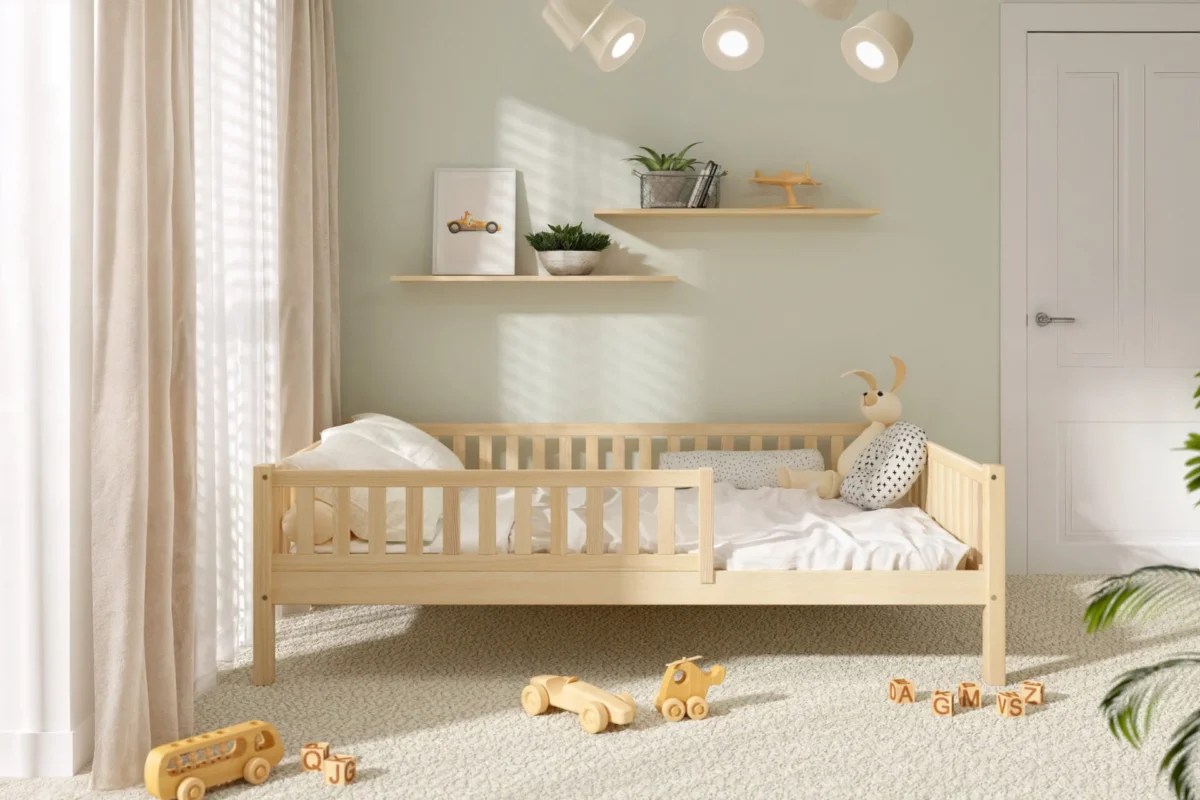 Hochwertiges Kinderbett ABETE XL aus Massivholz