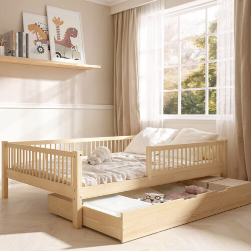 szczebeli_szuflada_pojemnik Kinderbett SALICE XL mit Schublade (Schnellversand48) aus Holz