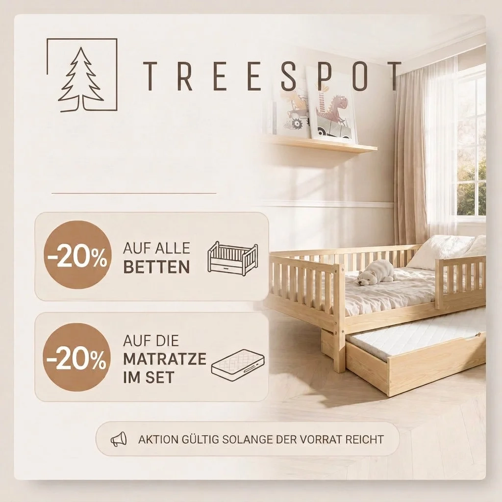 Aktion: -20% auf Betten und -20% auf Matratze im Set